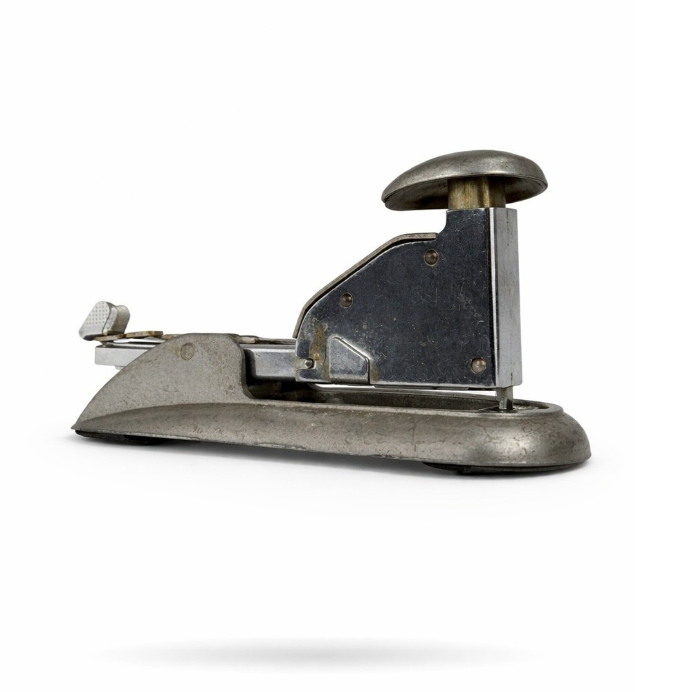 Vintage Bates Mercury Jr Stapler Art Deco‎ Metal Industrial Office Made in USA